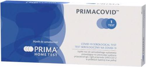 Domowy test na koronawirusa na przeciwciała IgM /IgG przeciwko COVID-19 Primacovid