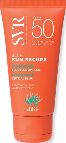 SVR SUN SECURE Blur SPF50+ Ochronny krem optycznie ujednolicający skórę