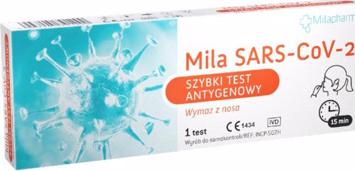 Test na koronawirusa COVID-19 antygenowy z nosa Mila SARS-CoV-2