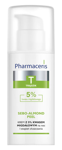 Pharmaceris T Sebo-Almond Peel 5% krem z 5% kwasem migdałowym na noc I stopień złuszczania
