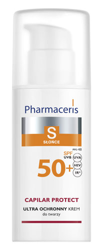 Pharmaceris S Capilar & Sun Protect krem ochronny dla skóry naczynkowej i z trądzikiem różowatym SPF 50+